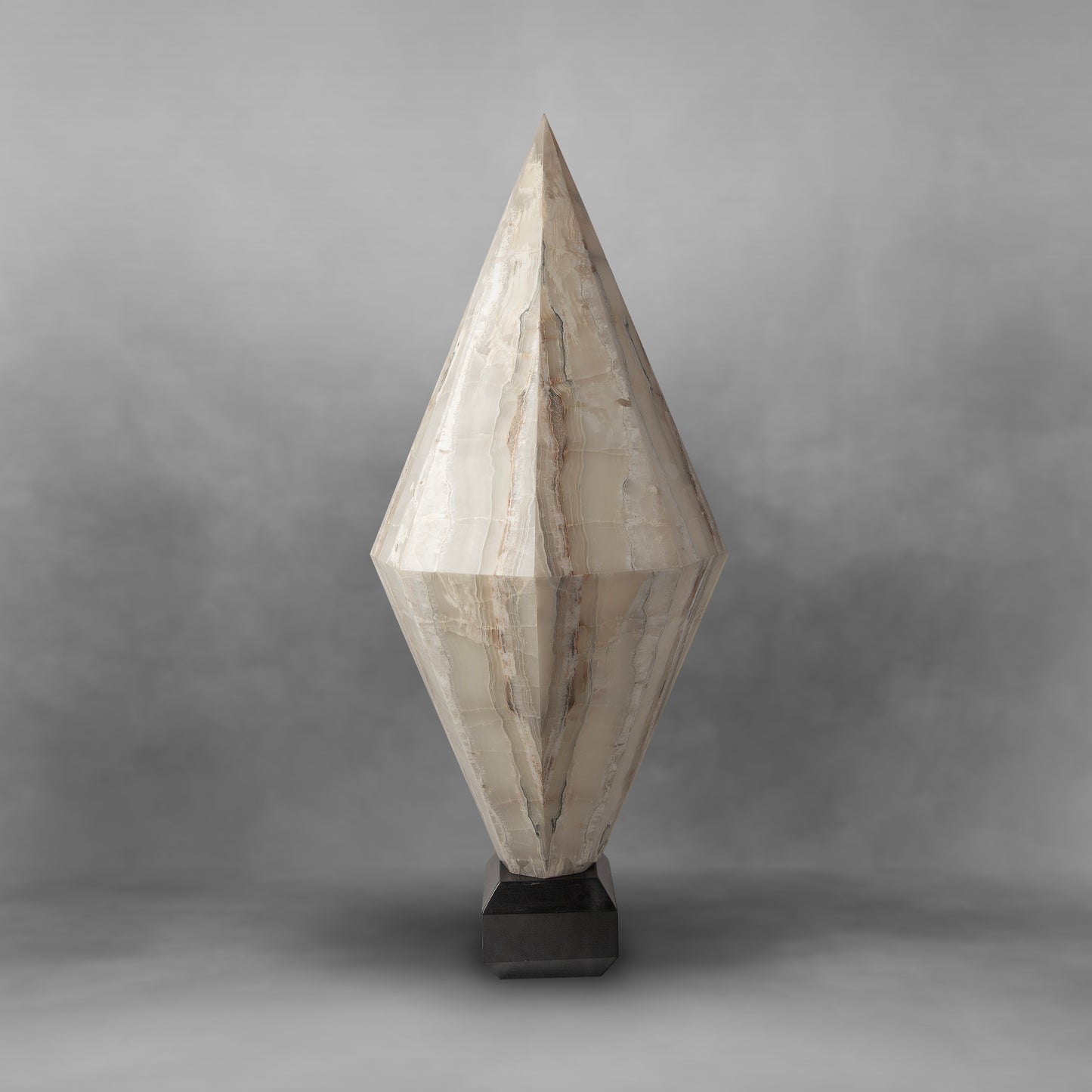 Like a Diamond, impressive, elegant, understated, exclusive onyx floor lamp