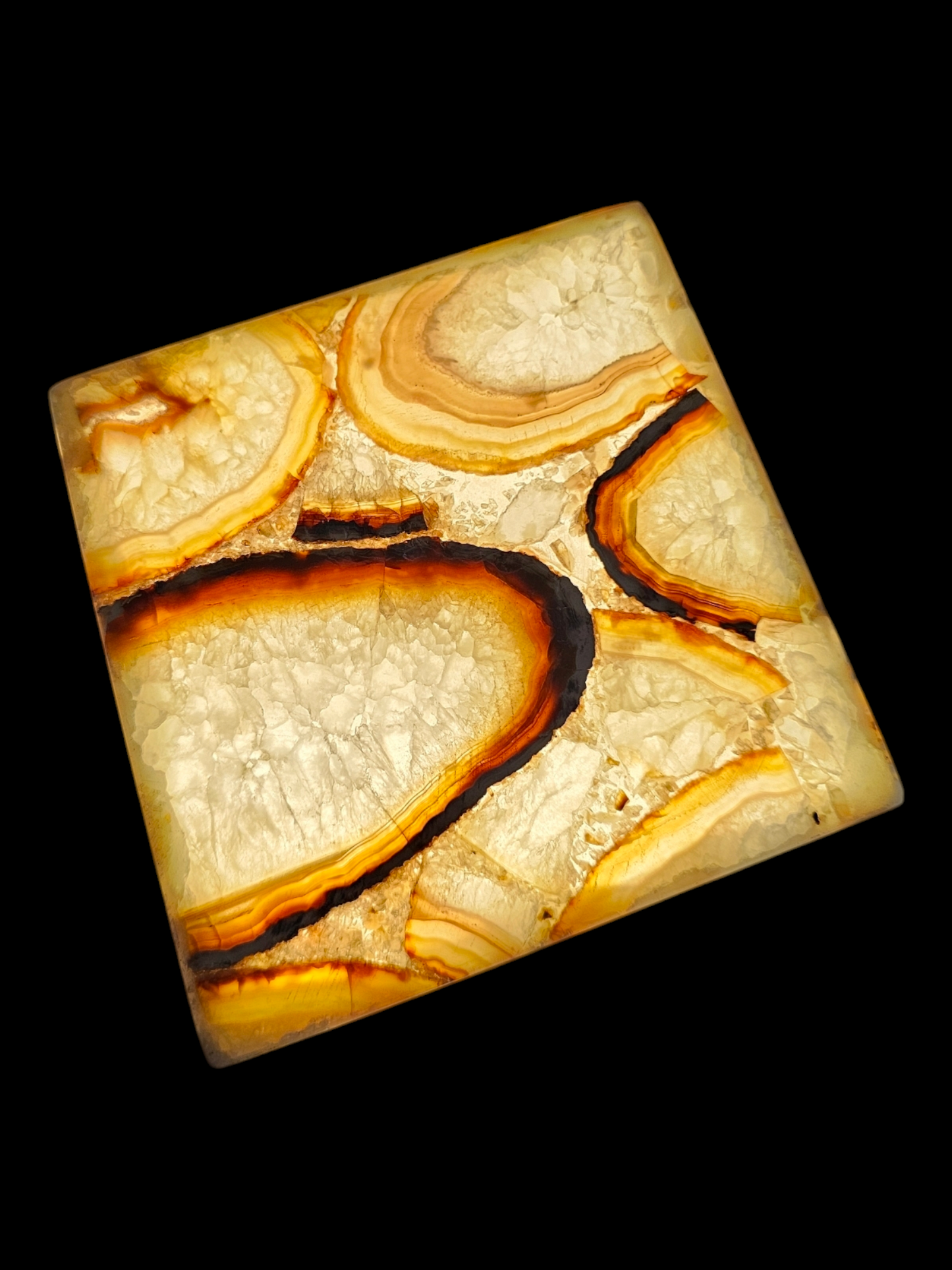 Natural Geode Stone Table Lamp