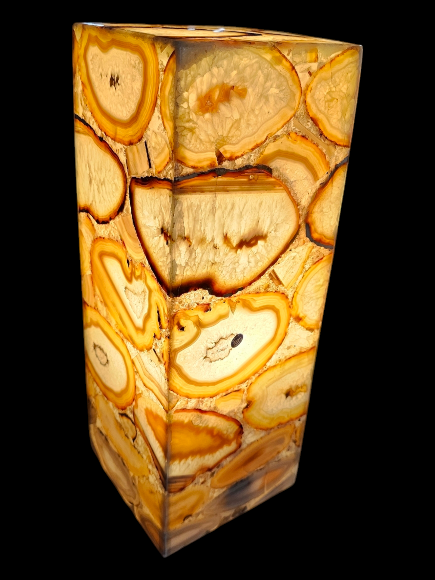 Natural Geode Stone Table Lamp