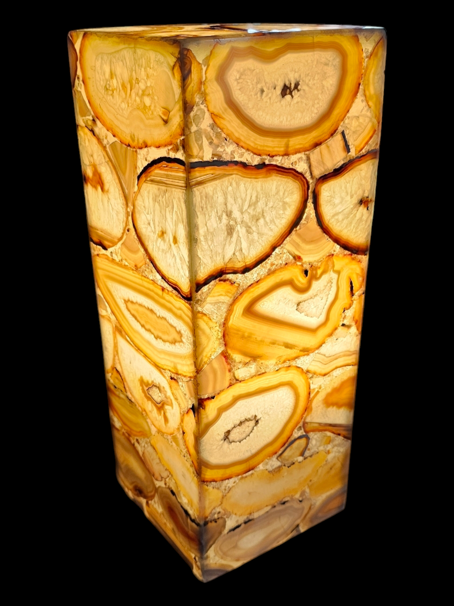 Natural Geode Stone Table Lamp