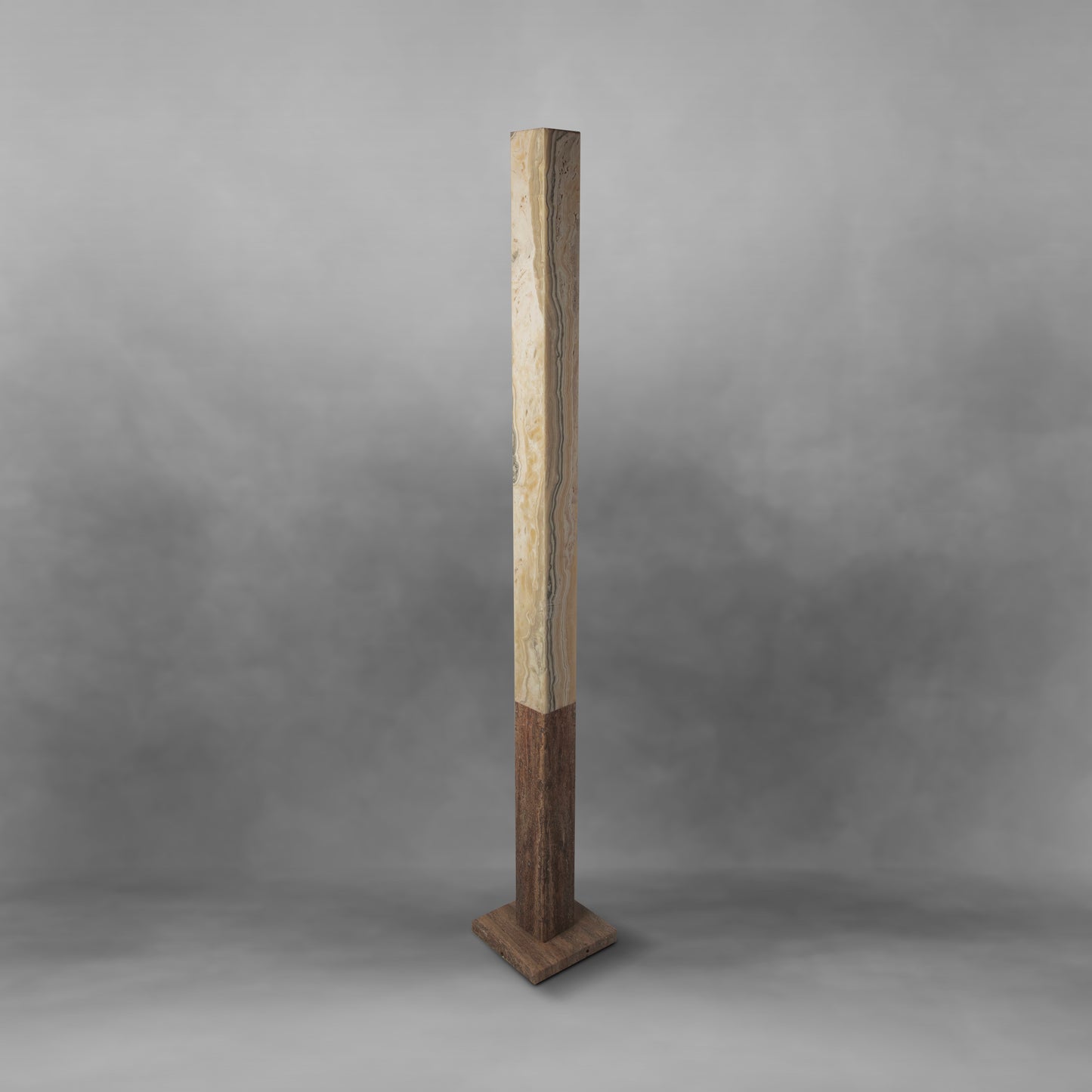 Cinnamon & Sugar, exquisite onyx floor lamp in two colors.