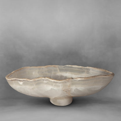 White & Pearl Series 37, amazing onyx canoe with natural forms