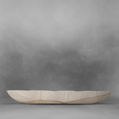 White & Pearl Series 43, exquisite onyx canoe with clear and white sparkles