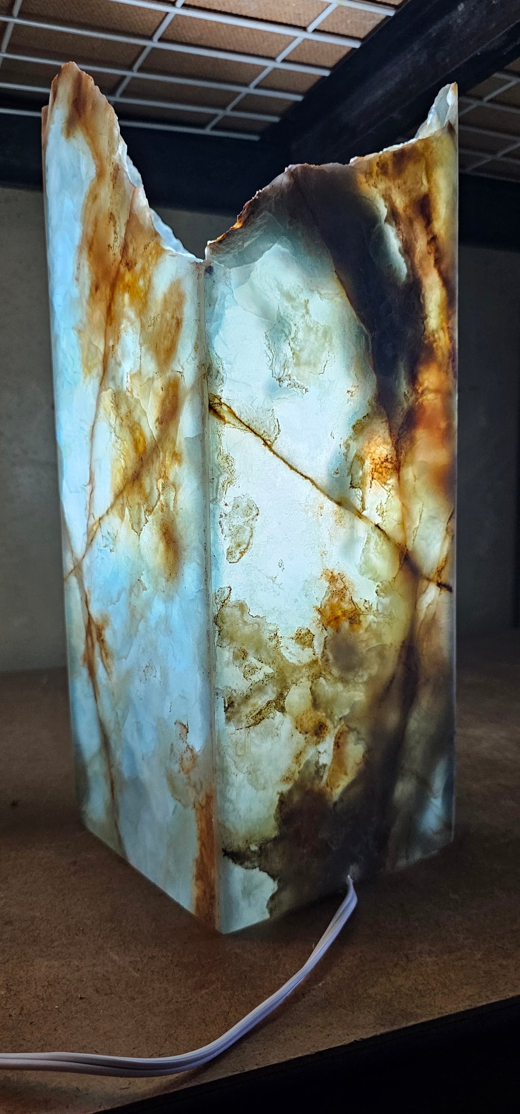 Stunning Blue Onyx Table Lamp 💙
