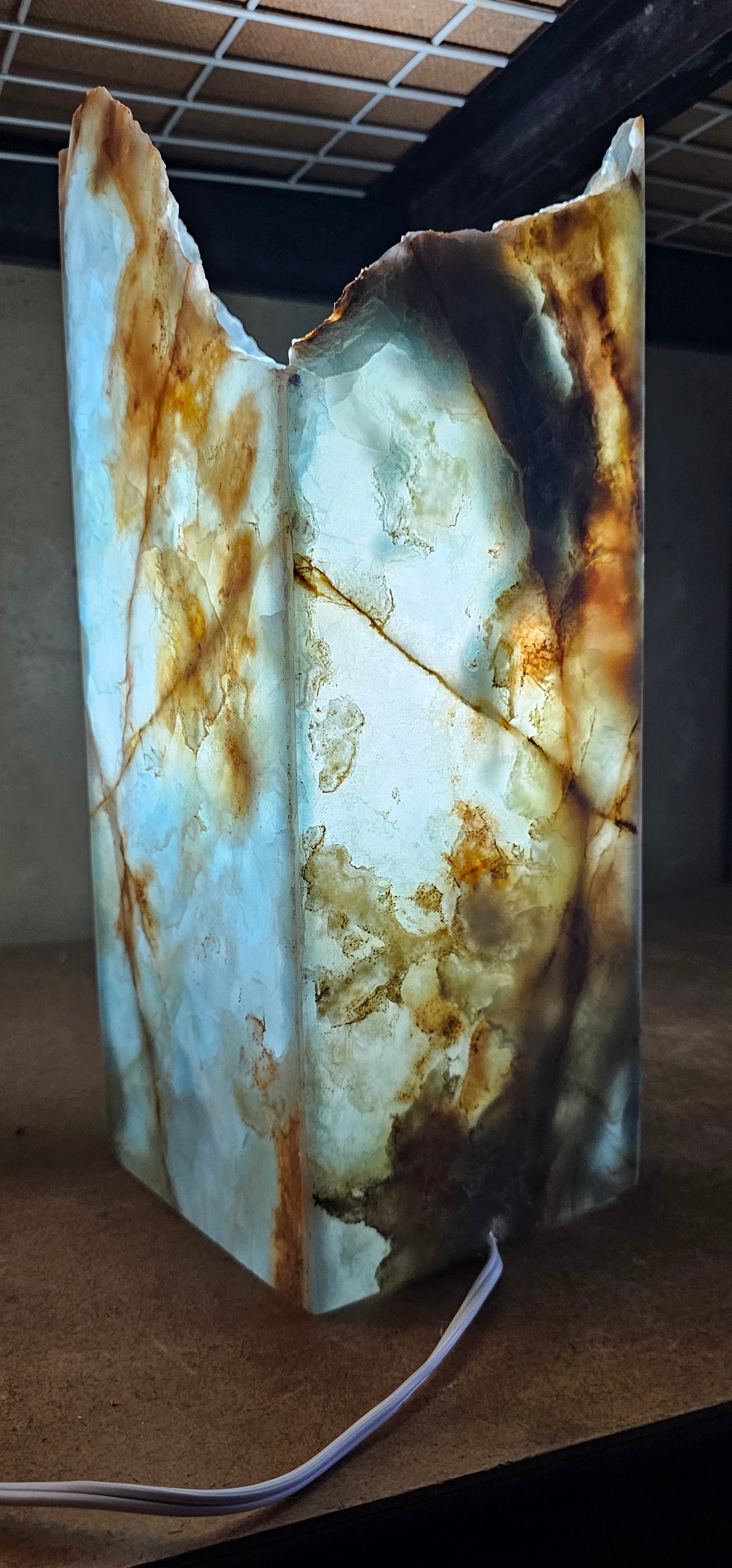 Stunning Blue Onyx Table Lamp 💙