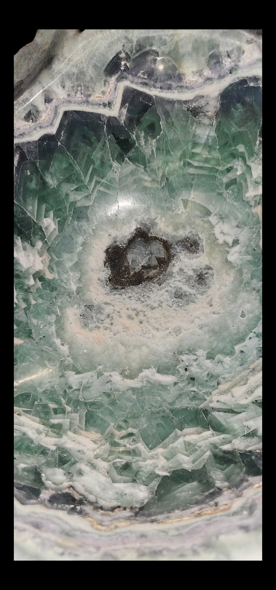 Serenity Bloom..Rainbow Fluorite Sculpture Bowl