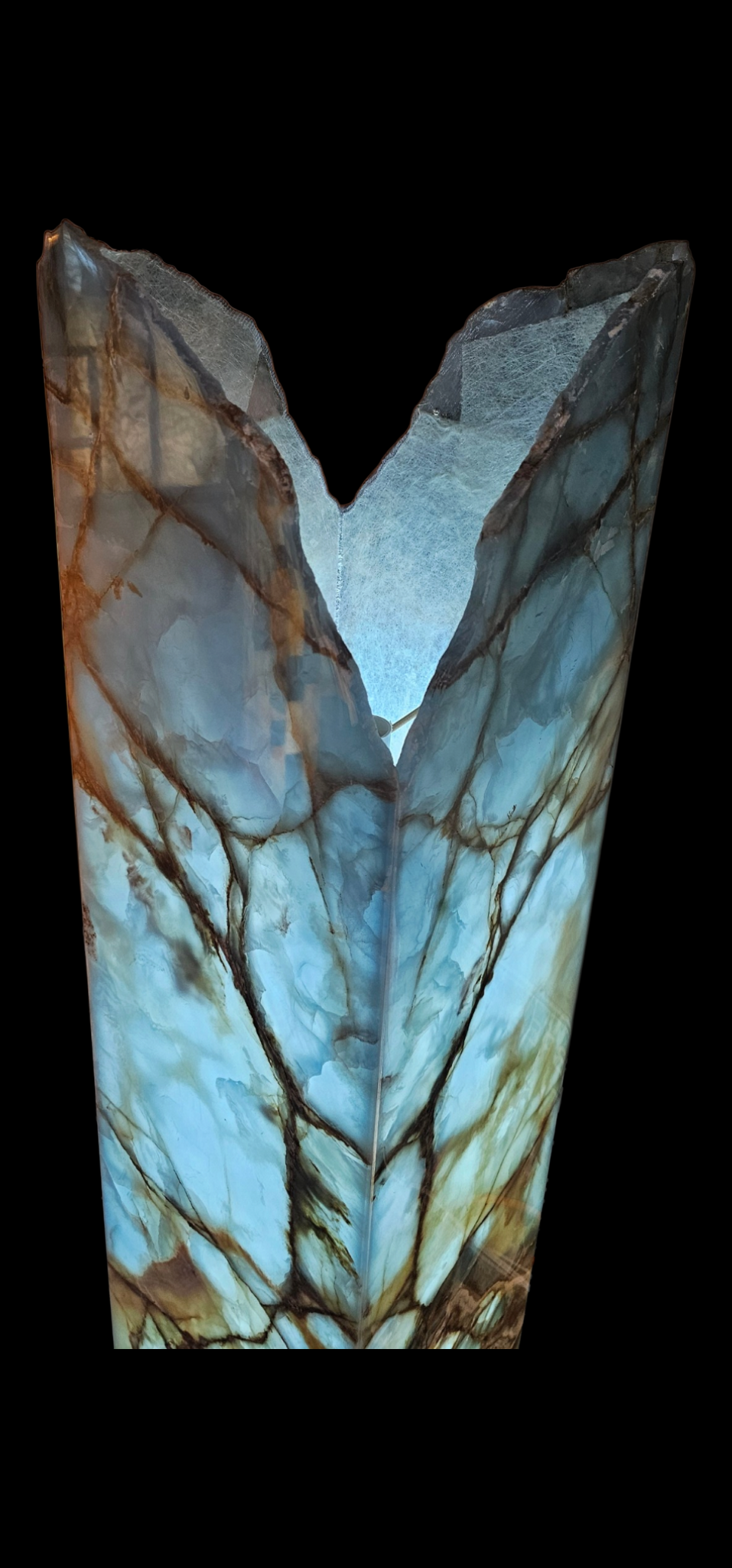 XL Storms Edge: Blue Onyx Floor Lamp 💙