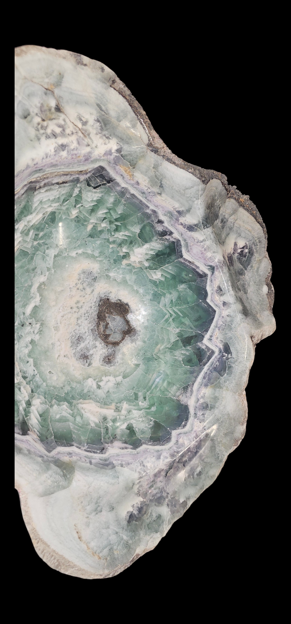 Serenity Bloom..Rainbow Fluorite Sculpture Bowl