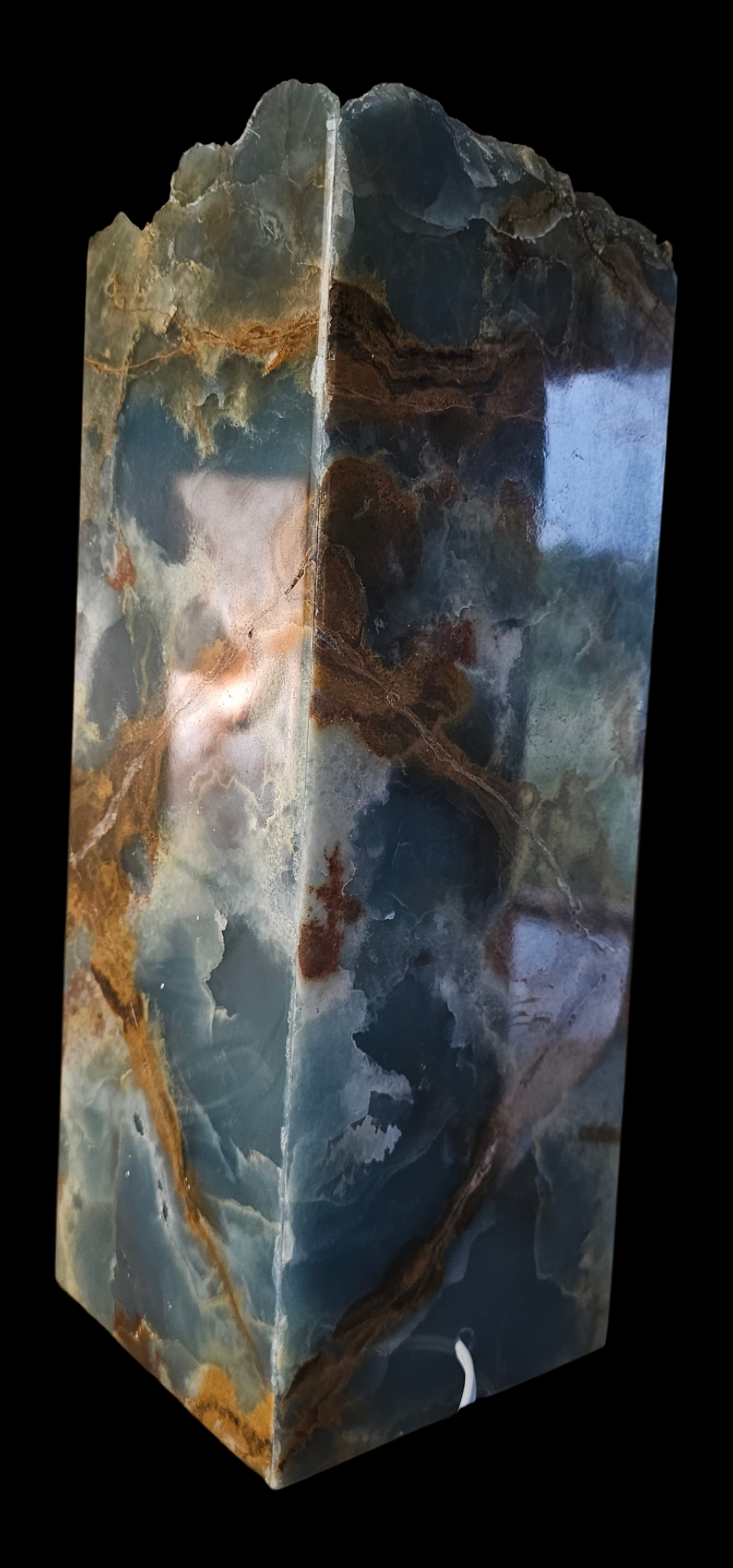 Tall Stunning Blue Onyx Table Lamp 💙