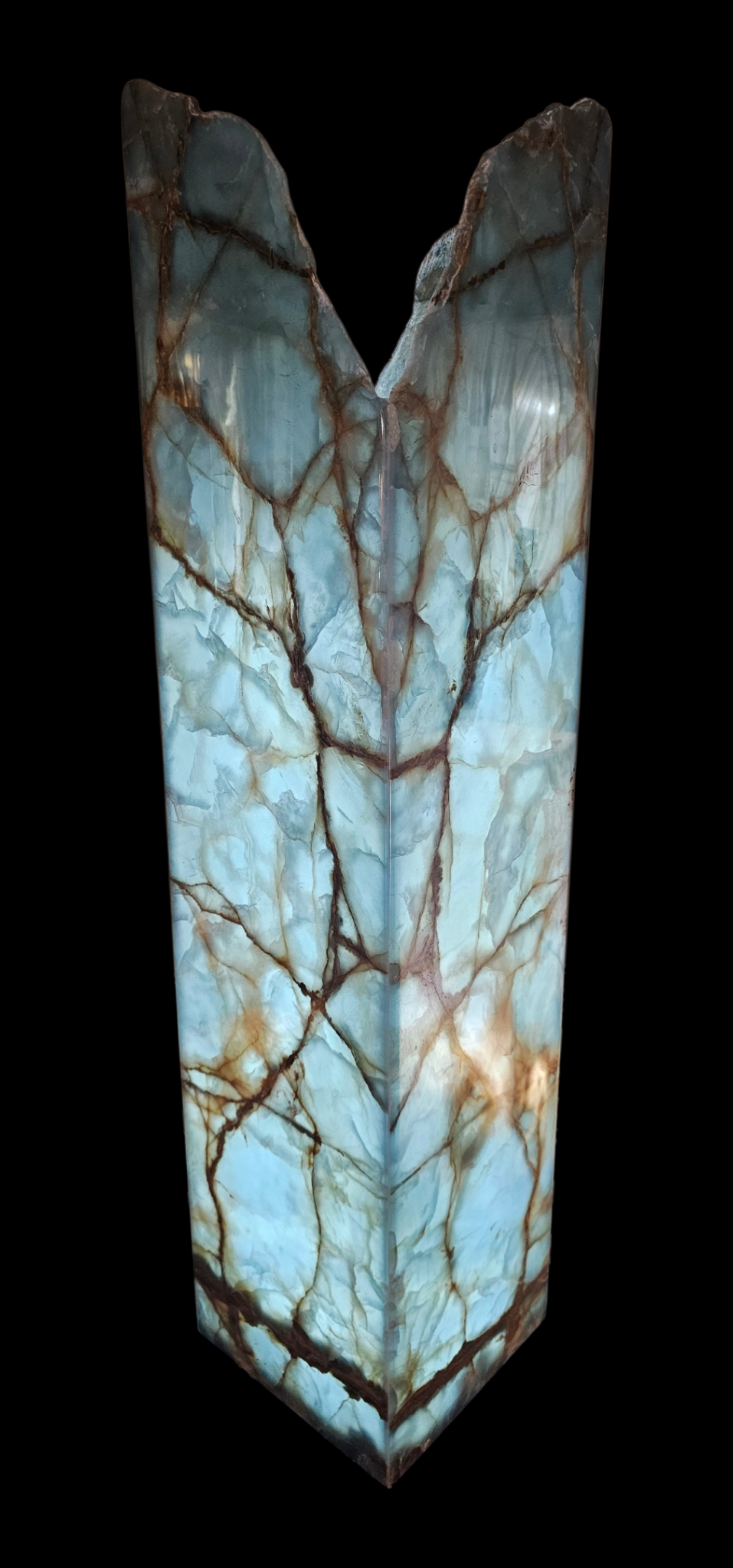 XL Storms Edge: Blue Onyx Floor Lamp 💙